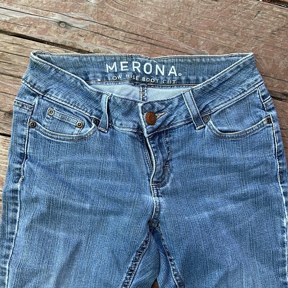 Merona Low Rise Bootcut size 2 regular - Picture 2 of 5